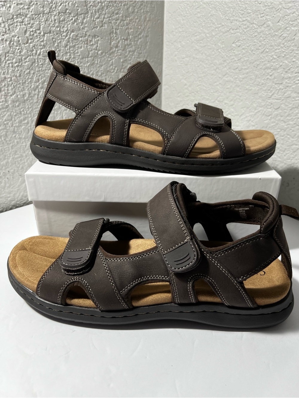 Club Room Douglas Brown Comfort Sport Sandals Men’s Size 10.5M New In Box